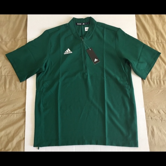 Adidas 1/4 zip Golf Tennis Shirt Mens Sz Large - Picture 2 of 8